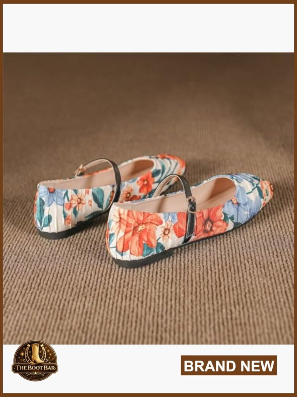 Women's Mary Jane Flats Square Toe Slip On Buckle Flats Comfortable Casual Flat - Picture 6 of 7